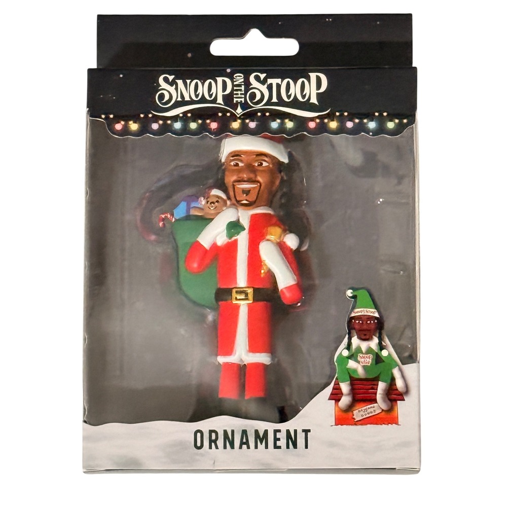 Snoop on the Stoop Santa Claus Christmas Ornament Hip Hop Holiday UOQ040AWT NEW